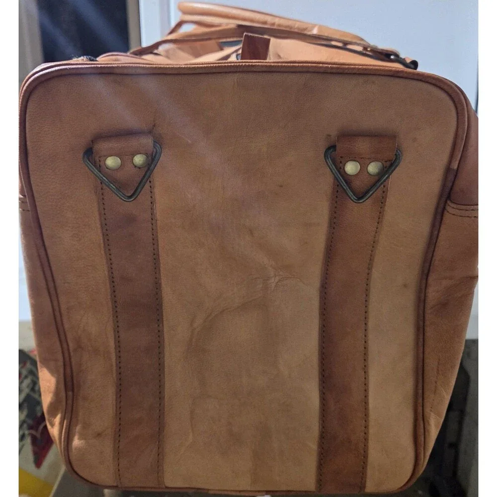 Handmade Leather Duffle Bag 32